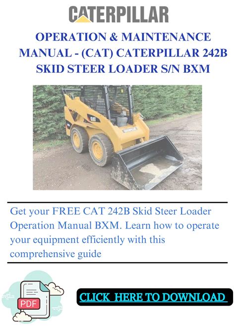 2006 cat 242b skid steer|cat 242b manual.